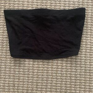 Divided Black High-Waist Stretch Tube Shorts